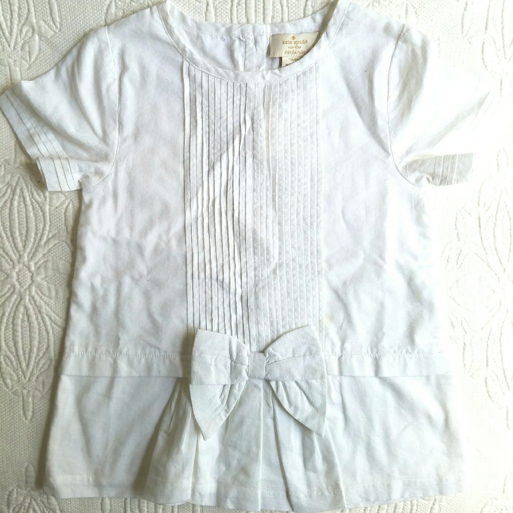 NWT Kate Spade Cotton Blouse with Bow